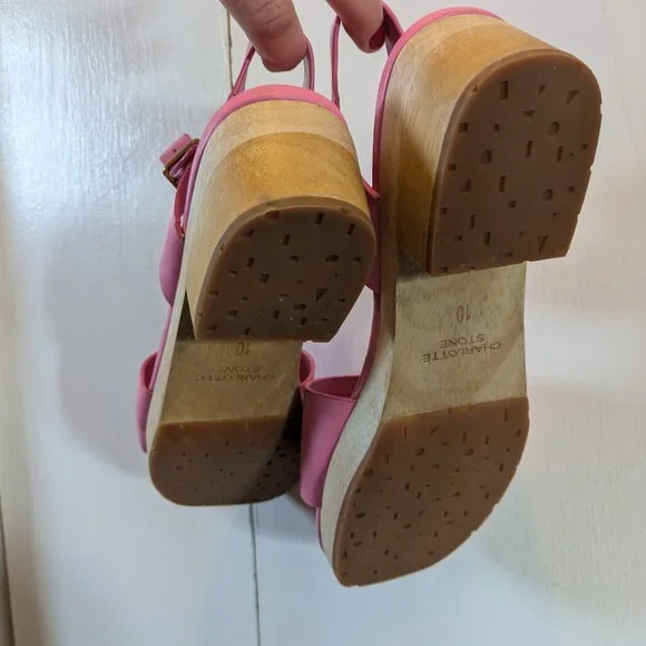 Charlotte Stone Pink Allie Clog Sandals - Picture 3 of 11